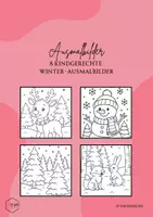 Vorschau - Mal- und Bastelvorlagen - Winter Ausmalbilder - kostenlos - Deckblatt