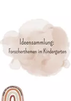 Vorschau - Experimente - Ideensammmlung forschen experimentieren - Deckblatt