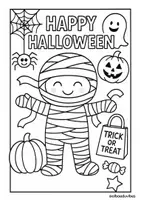 Vista previa - Manualidades / Dibujos para colorear - Halloween (Colouring pages) - página 3