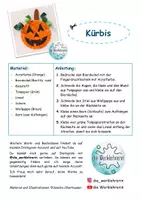 Vorschau - Mal- und Bastelvorlagen - Kürbis Halloween - Anleitung und Vorlage - Seite 1