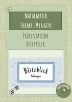 Vorschau - Präsentationen/Tafelbilder - Präsentation Blitzblick Mengen - Deckblatt