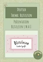 Vorschau - Präsentationen/Tafelbilder - Präsentation Blitzlesen erste Laute (l, m, a, i), Silben - Deckblatt
