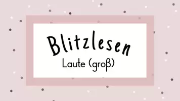 Vorschau - Präsentationen/Tafelbilder - Präsentation Blitzlesen erste Laute (l, m, a, i), Silben - Seite 1