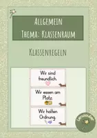 Vorschau - Poster - Klassenraum Klassenregeln Dackel - Deckblatt