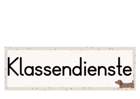 Vorschau - Poster - Klassenraum Klassendienste Dackel - Seite 1