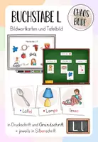Vorschau - Präsentationen/Tafelbilder - Buchstabeneinführung L - Bildwortkarten und Tafelbilder - Deckblatt