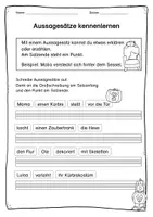 Vorschau - Arbeitsblätter - Satzarten und Satzzeichen - Halloween-Edition - Seite 1