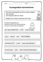 Vorschau - Arbeitsblätter - Satzarten und Satzzeichen - Halloween-Edition - Seite 2