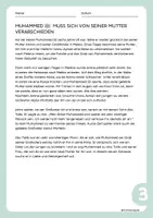Vorschau - Arbeitsblätter - iruBildung-Material-03 Muhammeds ﷺ trennung von der Mutter - Seite 1