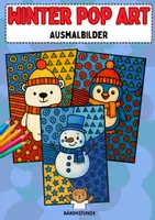 Vorschau - Mal- und Bastelvorlagen - Winter Pop Art Ausmabilder (Kunst / Vertretung) - Deckblatt