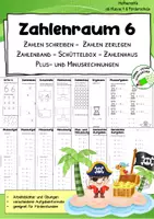 Vorschau - Arbeitsblätter - Zahlenraum 6 – Fördermappe für Addition und Subtraktion - Klasse 1 - Deckblatt