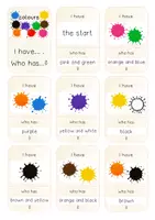 Vorschau - Spiele - I have ... Who has ... - colours - Seite 1
