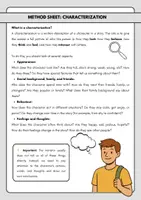 Vorschau - Stundenentwürfe - How to Write a Characterization (inkl. Useful Phrases) - Seite 1