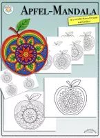 Vorschau - Arbeitsblätter - MANDALA "APFEL" zum Ausmalen - in 2 Designs und 3 Größen (Herbst) - Deckblatt