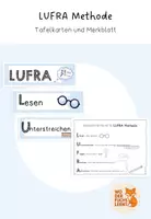 Vorschau - Merkblätter - Aufgaben lösen mit der LUFRA Methode - Tafelmaterial und Merkblatt (1./2.Klasse) - Deckblatt