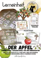 Vorschau - Unterrichtsreihen - Der Apfel – Legematerial und Tafelmaterial für Kindergarten &Vorschule - Deckblatt