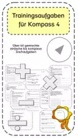 Vorschau - Arbeitsblätter - 🧭 Kompass 4 Training einfache bis komplexe Sachaufgaben - Herbst - Deckblatt