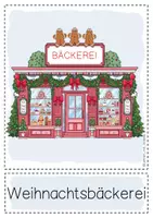 Vorschau - Bildkarten - Weihnachtslied: In der Weihnachtsbäckerei Flashcards (blau) - Seite 2