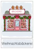 Vorschau - Bildkarten - Weihnachtslied: In der Weihnachtsbäckerei Flashcards (blau) - Seite 3