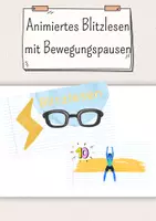 Vorschau - Interaktives Material - 2 animierte Blitzlesen zu den Buchstaben l m a o (i) - Deckblatt