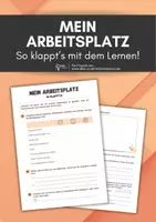 Vorschau - Arbeitsblätter - Arbeitsplatz / Lernumgebung - Lernen lernen - Deckblatt