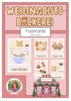 Vorschau - Bildkarten - Weihnachtslied: In der Weihnachtsbäckerei Flashcards (creme) - Deckblatt