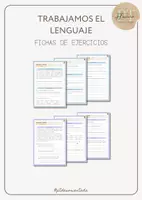 Vista previa - Hojas de trabajo - Trabajamos el lenguaje (fichas 1, 2 y 3) - página 1