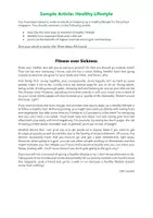 anteprima - Esercizi - How to Write an Article: Infosheet, Useful Phrases, Sample Text - Pagina 3