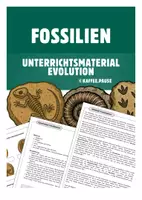 Vorschau - Stundenentwürfe - Fossilien - Belege für die Evolution (inkl. Arbeitsblättern und Tafelmaterial) - Deckblatt