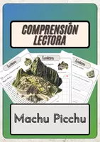 Vista previa - Hojas de trabajo - Comprensión lectora – Machu Picchu + soluciones con material complementario y banco de palabras - Portada