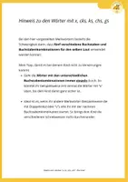 Vorschau - Arbeitsblätter - Merkwörter mit x, chs, ks, gs und cks lernen - Seite 2