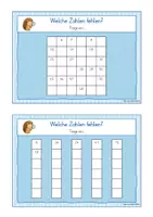 Vorschau - Stationenlernen - Hundertertafel Kartei Orientierung Freiarbeit Zahlenraum 100 - Seite 2