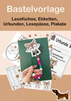 Vorschau - Mal- und Bastelvorlagen - Bastelvorlage für Lesefüchse, Pässe und Urkunden - Seite 3