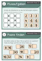 Vorschau - Aufgabenkarten - Knobelkartei Mathematik Klasse 1 und 2 - Seite 3