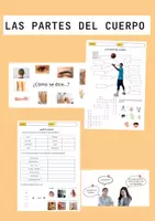 Vorschau - Arbeitsblätter - Las partes del cuerpo: presentación y actividades - Deckblatt