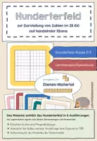 Vorschau - Fördermaterial/Inklusion - Hunderterfeld / Hundertertafel für Legematerial (Dienes-Material) - ZR 100 - Deckblatt