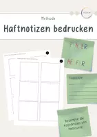 Vorschau - Anderer Materialtyp - Haftnotizen bedrucken - Vorlagen - Deckblatt
