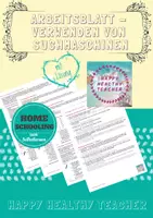 Vorschau - Arbeitsblätter - Homeschooling Arbeitsblatt: Verwendung von Suchmaschinen - Deckblatt