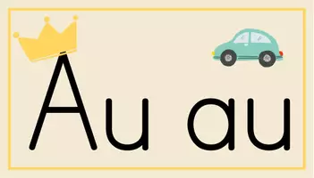 Vorschau - Präsentationen/Tafelbilder - Buchstabeneinführung Au/au - digitale Tafelbilder - Seite 1