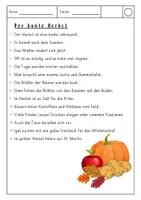 Vorschau - Arbeitsblätter - Materialpaket zum Lesen und Schreiben - der Herbst ist bunt - Seite 2
