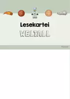 Vorschau - Arbeitsblätter - Lesekartei mit Aufgaben - Weltall - Seite 3