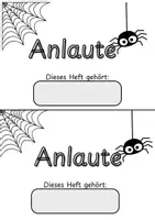 Vorschau - Arbeitsblätter - Anlaute Miniheft Halloween - Seite 1
