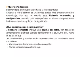 Vista previa - Juegos / Gamificación - Conciencia fonológica 2. Silabario - página 1