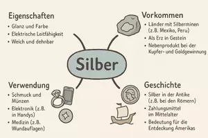 Vorschau - Arbeitsblätter - Arbeitsblatt "Silber" + Onlineübung & MP3 + Mindmap + Infografik - Seite 3