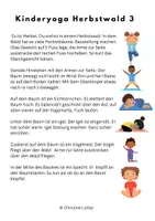 Vorschau - Arbeitsblätter - Kinderyoga Herbstwald 3 - Seite 1