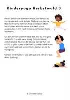 Vorschau - Arbeitsblätter - Kinderyoga Herbstwald 3 - Seite 2