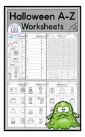 Vista previa - Hojas de trabajo - Halloween A-Z - Bundle - página 1