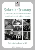 Vorschau - Stundenentwürfe - 10 Geschichten zu Halloween (Grusel) schreiben: Klassen 4-7 Differenzierung - Deckblatt