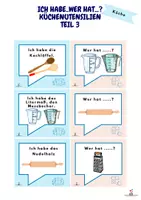 Vorschau - Spiele - Küchenfachbegriffe Ich habe...Wer hat...? Lernspiel - Seite 3