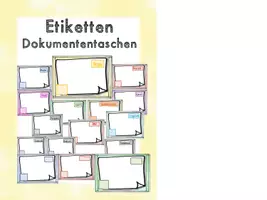 Vorschau - Bildkarten - Etiketten - Dokumententaschen - Kisten - Deckblatt